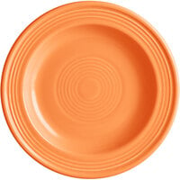 Acopa Capri 6 1/8" Valencia Orange Stoneware Plate - 12/Pack