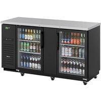 Turbo Air Super Deluxe TBB-3SGD-N 69" Back Bar Cooler with Glass Doors