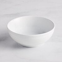 Acopa Capri 13 oz. Coconut White Stoneware Nappie Bowl - 12/Pack