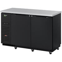 Turbo Air Super Deluxe TBB-2SBD-N6 59" Back Bar Cooler with Solid Black Doors