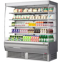 Turbo Air TOM-72DXS-N 68 3/4 inch Stainless Steel Vertical Open Display Case