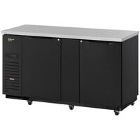Turbo Air Super Deluxe TBB-3SBD-N6 69" Back Bar Cooler with Solid Black Doors