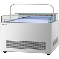 Turbo Air TOS-50NN-D-S 50 1/4 inch Stainless Steel Sandwich and Cheese Display Case with Top Shelf