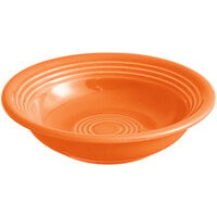 Acopa Capri 4.5 oz. Valencia Orange Stoneware Fruit Bowl / Monkey Dish - 12/Pack