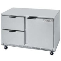 Beverage-Air UCRD60AHC-2-104 60 inch Low Profile Undercounter Refrigerator with 1 Door and 2 Drawers