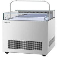 Turbo Air TOS-40NN-D-S 40 inch Stainless Steel Sandwich and Cheese Display Case with Top Shelf
