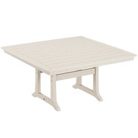 POLYWOOD Nautical Trestle 59" Sand Dining Height Table