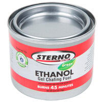Sterno 20106 45 Minute Ethanol Gel Chafing Dish Fuel Canister - 144/Case
