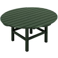 POLYWOOD 38 inch Green Round Conversation Table