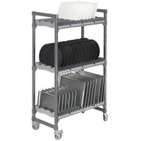 Cambro EMU244878DRPKG Camshelving® Elements Drying Rack Cart - 24 inch x 48 inch x 78 inch