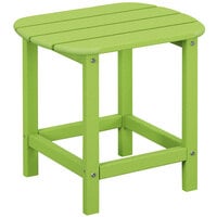 POLYWOOD South Beach 15 inch x 19 inch Lime Side Table