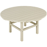 POLYWOOD 38 inch Sand Round Conversation Table