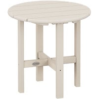 POLYWOOD 18 inch Sand Round Side Table