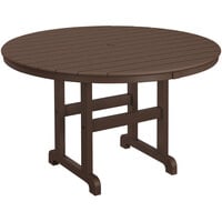 POLYWOOD 48 inch Mahogany Round Dining Height Table