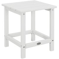 POLYWOOD Long Island 18 inch White Side Table