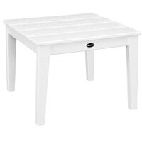 POLYWOOD Newport 22" White End Table