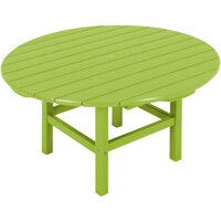 POLYWOOD 38 inch Lime Round Conversation Table