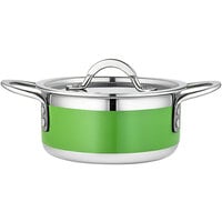Bon Chef Country French X 1.7 Qt. Lime Green Stainless Steel Pot - 71299-CF2-L