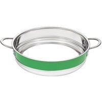 Bon Chef Country French X 12 3/8" Lime Green Stainless Steel Bottomless Pot - 72030-BL-L