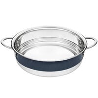 Bon Chef Country French X 11 3/16" Cobalt Blue Stainless Steel Bottomless Pot - 72001-BL-CB