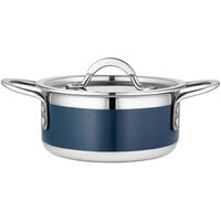 Bon Chef Country French X 1.7 Qt. Cobalt Blue Stainless Steel Pot - 71299-CF2-CB