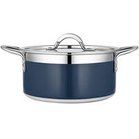 Bon Chef Country French X 3.28 Qt. Cobalt Blue Stainless Steel Pot - 71301-CF2-CB