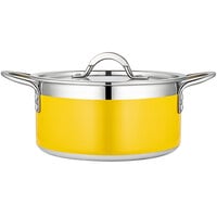 Bon Chef Country French X 3.28 Qt. Yellow Stainless Steel Pot - 71301-CF2-Y