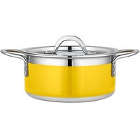 Bon Chef Country French X 2.28 Qt. Yellow Stainless Steel Pot - 71300-CF2-Y