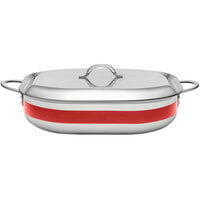 Bon Chef Country French X 7 Qt. Red Stainless Steel French Oven - 71004-CF2-R