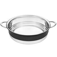 Bon Chef Country French X 11 3/16" Black Stainless Steel Bottomless Pot - 72001-BL-B