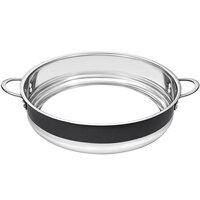 Bon Chef Country French X 14 3/4" Black Stainless Steel Bottomless Pot - 72032-BL-B