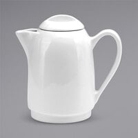 Oneida Tundra by 1880 Hospitality F1400000860 15 oz. Warm White China Teapot - 12/Case