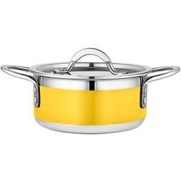Bon Chef Country French X 1.7 Qt. Yellow Stainless Steel Pot - 71299-CF2-Y