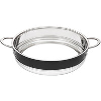 Bon Chef Country French X 12 3/8" Black Stainless Steel Bottomless Pot - 72030-BL-B