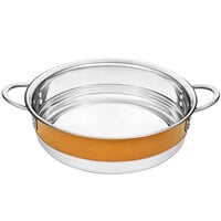 Bon Chef Country French X 11 3/16" Orange Stainless Steel Bottomless Pot - 72001-BL-O