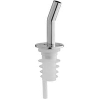 Choice Chrome Free Flow Whiskey Pourer with No Collar - 12/Pack
