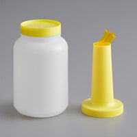 Choice 2 Qt. Pour Bottle with Yellow Neck and Cap