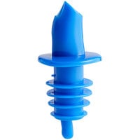 Choice Neon Blue Free Flow Liquor Pourer - 12/Pack