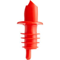 Choice Neon Red Free Flow Liquor Pourer - 12/Pack