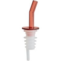 Choice Red Free Flow Whiskey Pourer with No Collar - 12/Pack