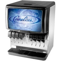 Cornelius 621052807 Enduro 250 Countertop Ice / Beverage Dispenser with 8 UFB-1 Sanitary Lever Valves