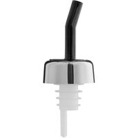 Choice Black Free Flow Whiskey Pourer with Chrome Collar - 12/Pack