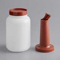 Choice 2 Qt. Pour Bottle with Brown Neck and Cap