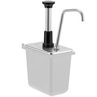 Server 87300 Stainless Steel 1 oz. Pump with Lid for 1/9 Size Jar
