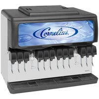 Cornelius 02810 Enduro 300 Countertop Ice / Beverage Dispenser with 12 UFB-1 Sanitary Lever Valves
