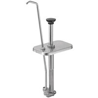 Server 1.25 oz. Stainless Steel Tall Angled Spout Fountainette Pump with Lid for Standard 3.5 Qt. Fountain Jar