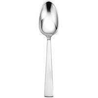 Sant'Andrea by Oneida Satin Fulcrum 7 1/8 inch 18/10 Stainless Steel Extra Heavy Weight Oval Bowl Soup / Dessert Spoon - 12/Case