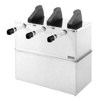 Server Express System Stainless Steel Triple Drop-In Pump Dispenser for 1.5 Gallon / 6 Qt. Pouches