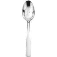 Sant'Andrea by Oneida Satin Fulcrum 8 3/4 inch 18/10 Stainless Steel Extra Heavy Weight Slotted Serving / Tablespoon - 12/Case