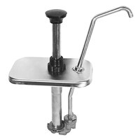 Server 1 oz. Stainless Steel Drop-In Fountainette Pump with Lid for Standard 2 Qt. Fountain Jar